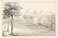 A Woman Sketching the Lake at Seaforde, County Down