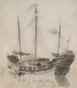 A Chinese Junk; A Chinese Junk (another version, on verso)