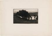 Landscape with Dark Trees and a River