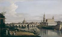 Dresden from the Right Bank of the Elbe, below the Augustus Bridge