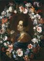 Portrait of a Lady, Surrounded by a Garland of Flowers