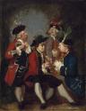Caricature of Sir Thomas Kennedy, James Caulfield, Viscount Charlemont, the Hon. John Ward and Richard Phelps