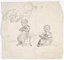 Two Children Holding Fruit