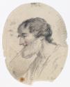 Head of a Bearded Man in Profile