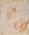 A Putto with an Eagle; ?Saint Matthias (on verso)