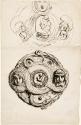 Studies for the Gold Fibula Brooch Presented to Helen Faucit