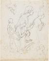 Studies of Blind Girl Praying and other Figures
