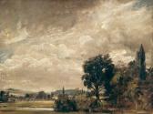 Harnham Ridge from Archdeacon Fisher's House, Salisbury