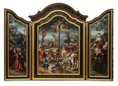 Triptych with the Crucifixion and Donors