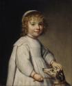 Portrait of a Child with a Dog