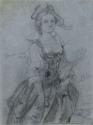 Portrait of a Lady in a 'Van Dyck' Dress
