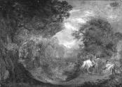 A Landscape with Horseman, Mother and Child