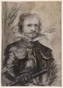 Portrait of an Officer; a Male Figure (on verso)