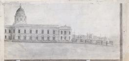 The Rear of the Custom House; The Continuation of the Preceding View (on verso)