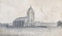 Saint Mary's, Mary Street; Houses near Dublin (on verso)