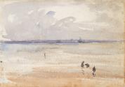 A Norfolk Beach; Cows (on verso)