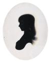 Silhouette of a Girl, a Member of the Hall Family