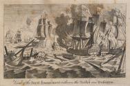 View of the Naval Engagement between the Turks and the Russians