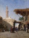 Eastern Scene with Minaret