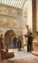 Taking Measurements - The Artist Copying a Cast in the Hall of the National Gallery of Ireland