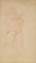 A Bending Male Nude; Figure Groups (on verso)
