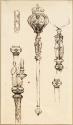 Designs for the Mace of the Royal College of Physicians of Ireland