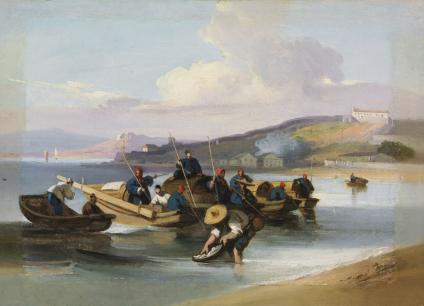 Chinese Scene, Fishermen