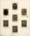 Frame containing Six Daguerreotypes of Daniel O'Connell and the Repeal Martyrs