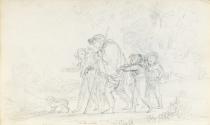 Children with a Travelling Man