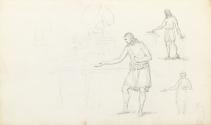 Studies of a Man Dressed in Roman Costume