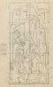 Christ Carrying the Cross, the same on verso, (for an oil, c.1930)
