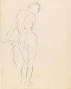 A Standing Female Nude from the Rear