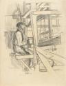 A Man at a Loom