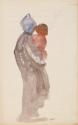 A Woman Carrying a Child