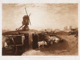Windmill and Lock, Grand Junction Canal at Southall Mill (P)