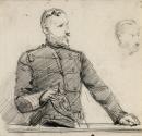 A Member of the Royal Irish Constabulary and a Man's Head