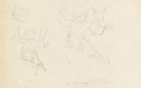 Sketches of Putti with Lyre