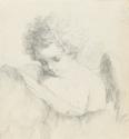 Head and Shoulders Sketch of an Angel