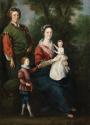 Portrait of Joseph Leeson, 1st Earl of Milltown with his Third Wife Elizabeth, their Daughter Cecilia and his Grandson Joseph, later 3rd Earl of Milltown