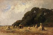 Corn Stooks under Trees