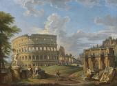 Landscape with the Colosseum and Arch of Constantine, Rome