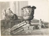 The Nile and Borghese Vase outside the Temple of Concord, Rome