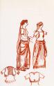 Two Female Figures in Costume