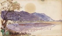 A Lake below Mountains; The Coast of County Clare (on verso)