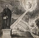 Jeremy Taylor (1613-1667), Protestant Bishop of Down, Connor and Dromore, with a Vision of Heaven and Hell