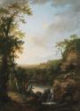 River Landscape with Fisherman