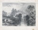Ruined Castle above a River