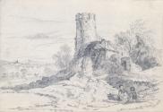 Seated Children near a Ruin