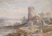 A Seated Girl near a Ruin