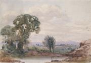 A River and Distant Mountain